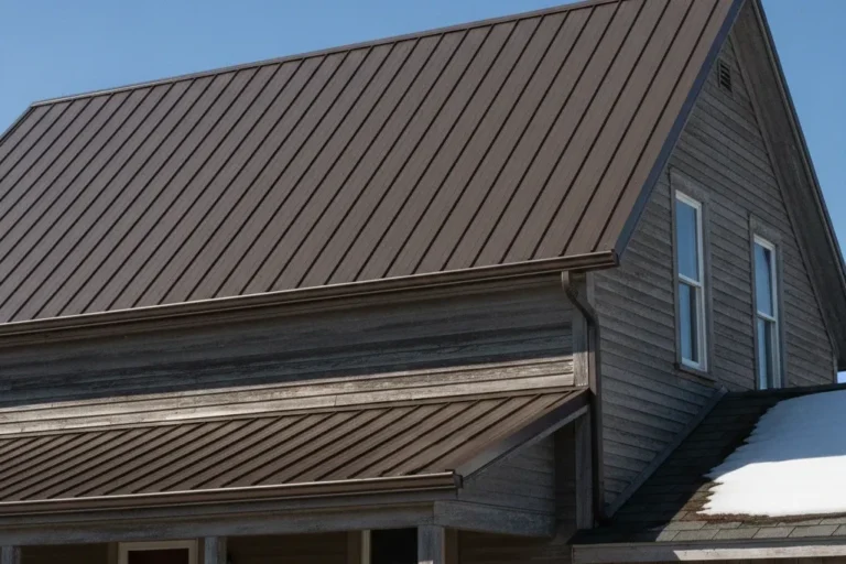 Completed Metal Roof On Farm Hourse In Millersburg