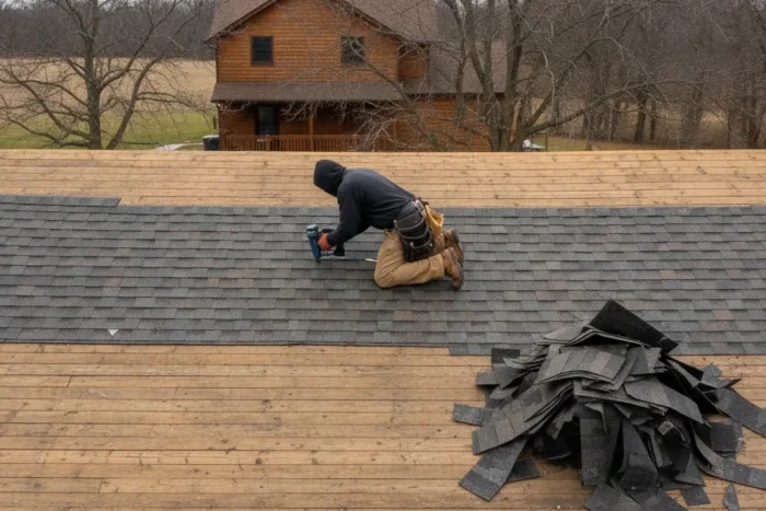 Roof Replacement In Progress